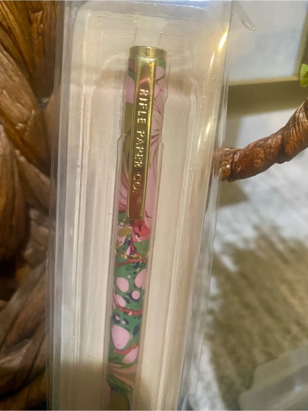 Rifle Paper Co. Floral Pattern Ballpoint Pen in Pink, Green, Gold